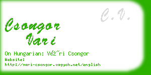 csongor vari business card